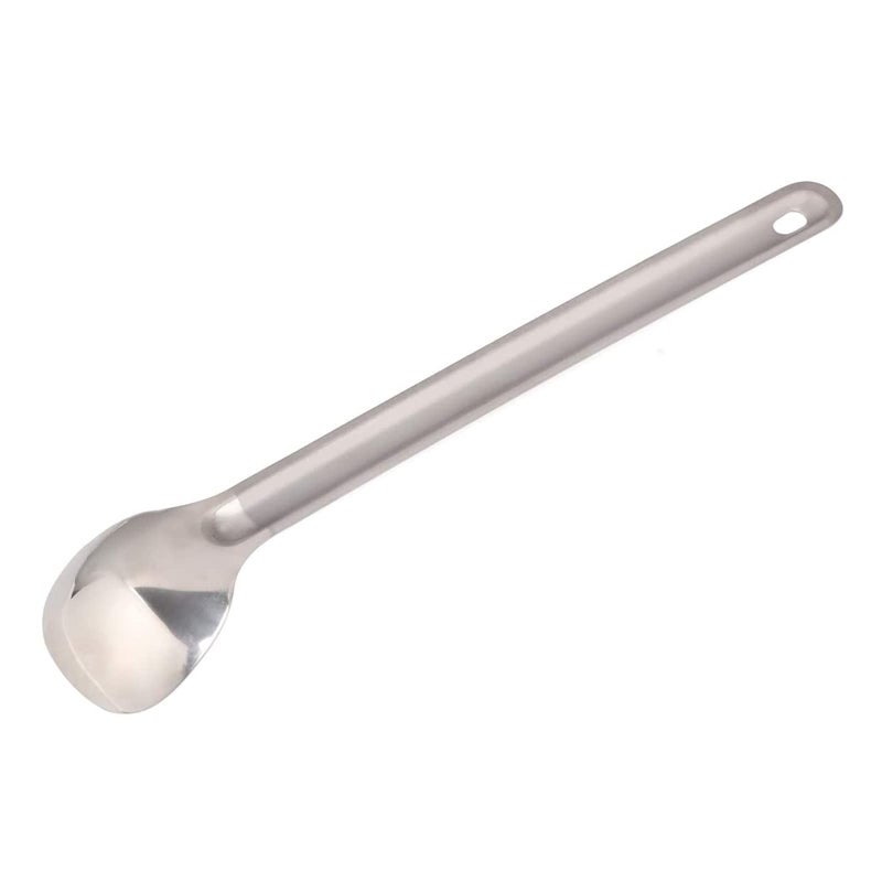 ATiAP Titanium Long Handle Spoon Spork, 8.46" Long Titanium Camping Spoon with Polished Bowl, Suitable for Outdoor Camping Hiking Picnic - Image 4